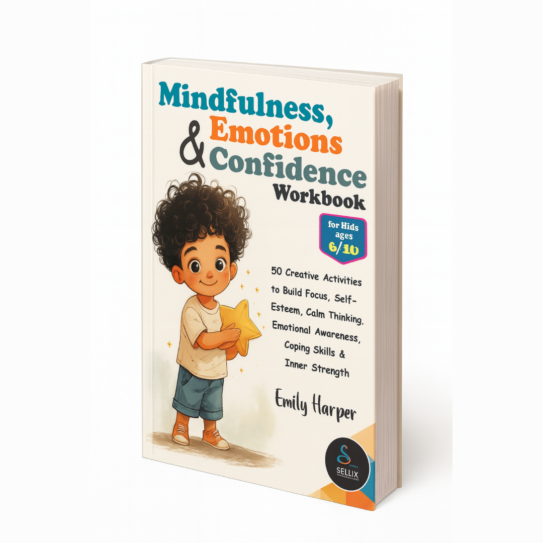Mindfulness Emotions & Confidence Workbook for Kids Ages 6–10