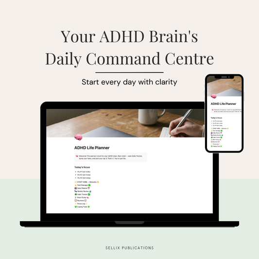 ADHD Life Planner & Notion Templates | Brain Dump, Time Blocking, Task Manager & Daily Planner for ADHD | Notion Life Planner for Adults & Students | Digital Productivity Tools by Sellix Publications