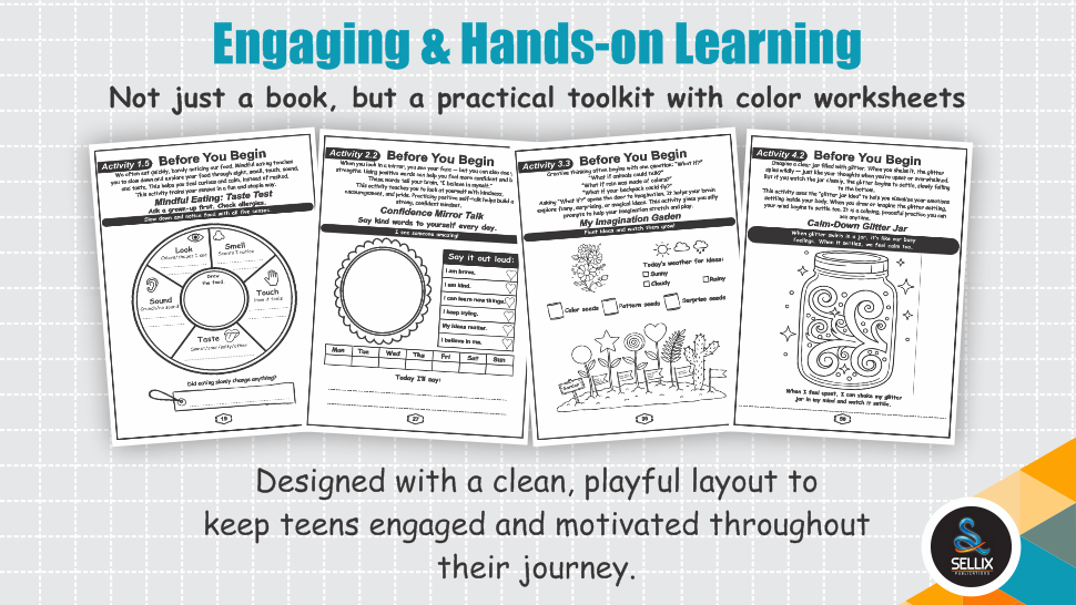 Mindfulness Emotions & Confidence Workbook for Kids Ages 6–10