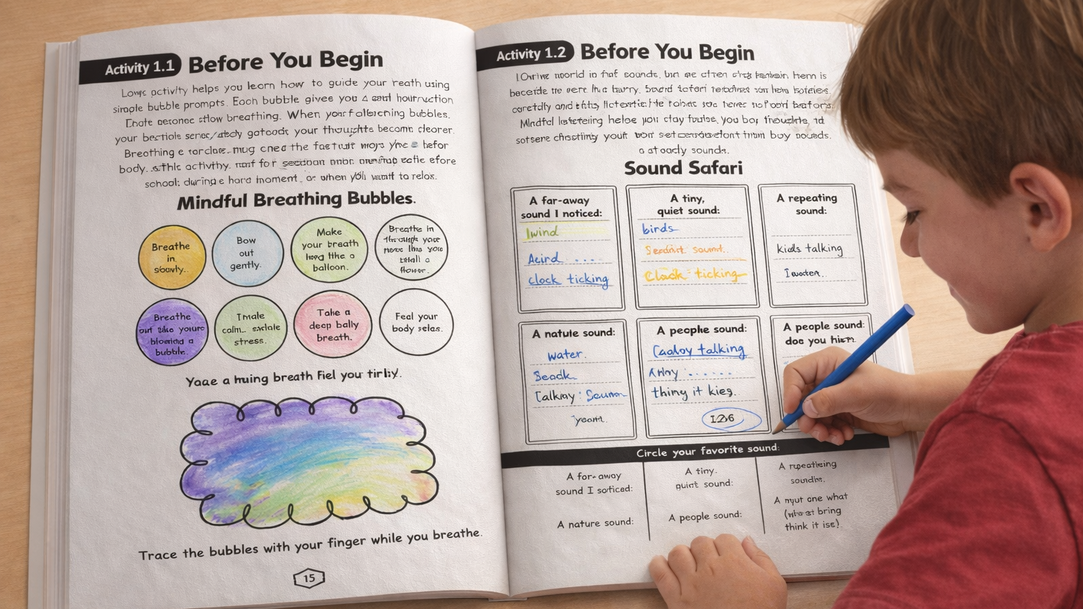 Mindfulness Emotions & Confidence Workbook for Kids Ages 6–10