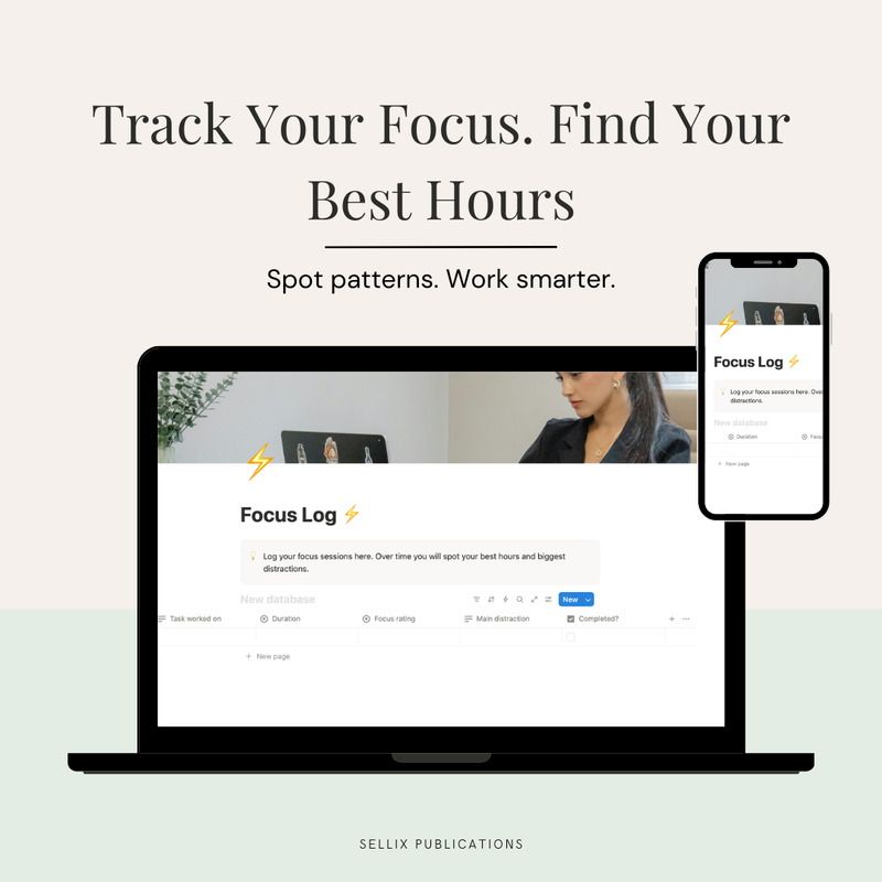 ADHD Life Planner & Notion Templates | Brain Dump, Time Blocking, Task Manager & Daily Planner for ADHD | Notion Life Planner for Adults & Students | Digital Productivity Tools by Sellix Publications