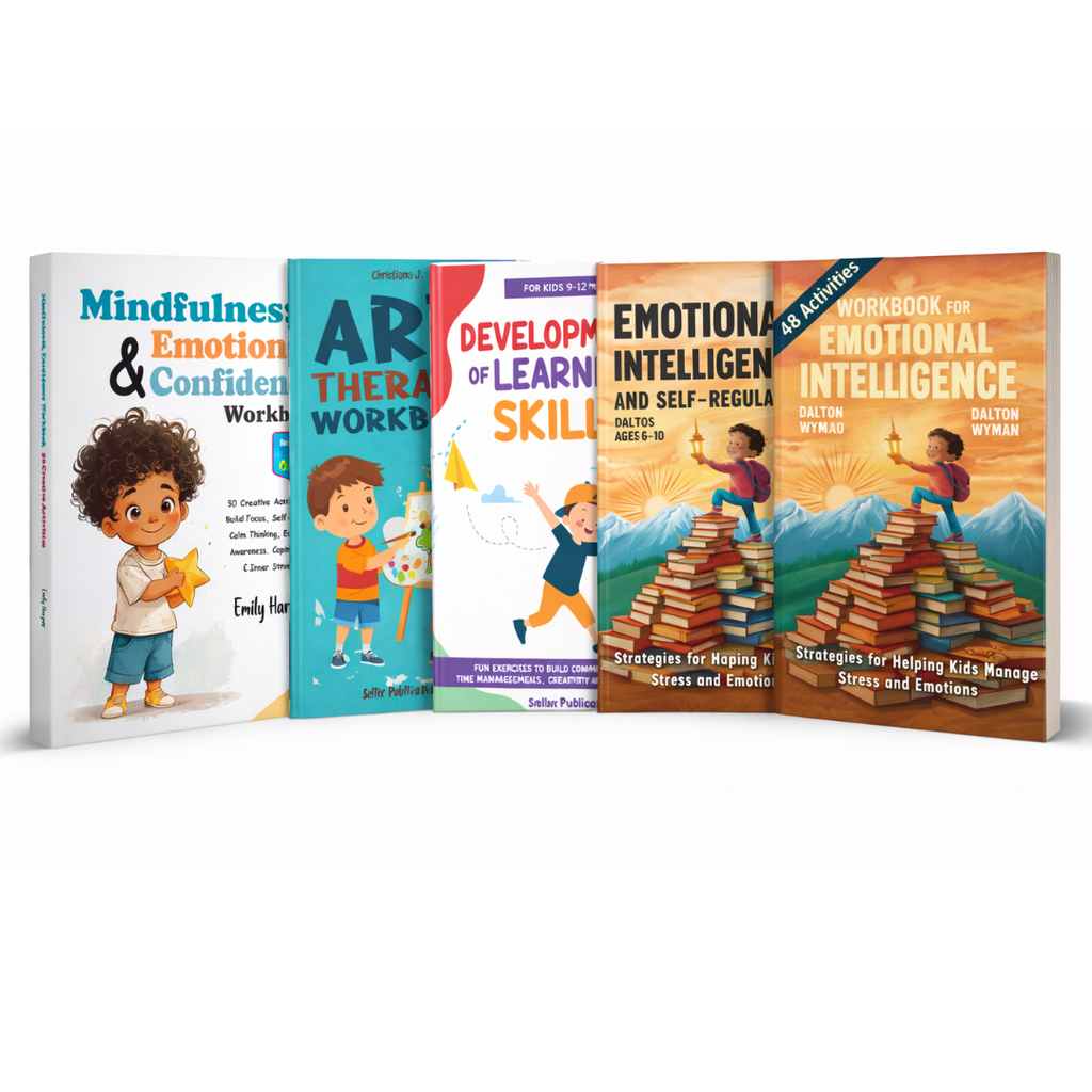 Kids Emotional & Learning Development – 5 Workbooks Bundle (Ages 7–12)